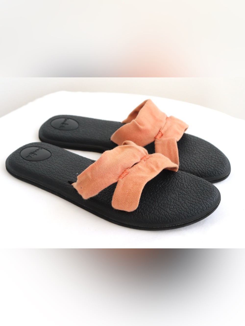 Sanuk Slides - Yoga Mat Capri Sandals- Orange - Women’s Size 8